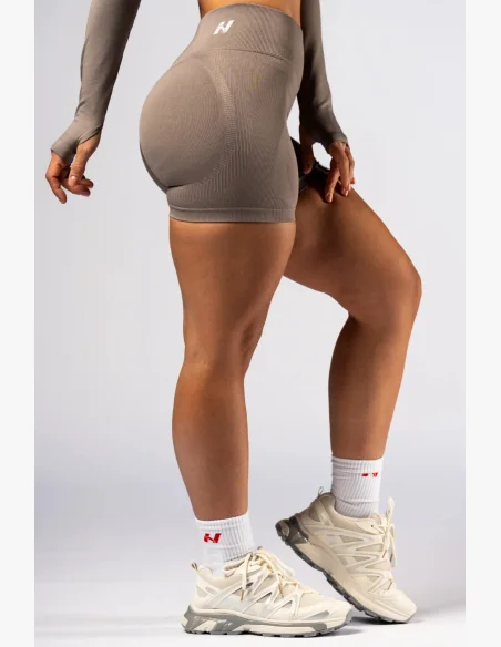 NEBBIA High-waist push-up nohavičky POWER béžové