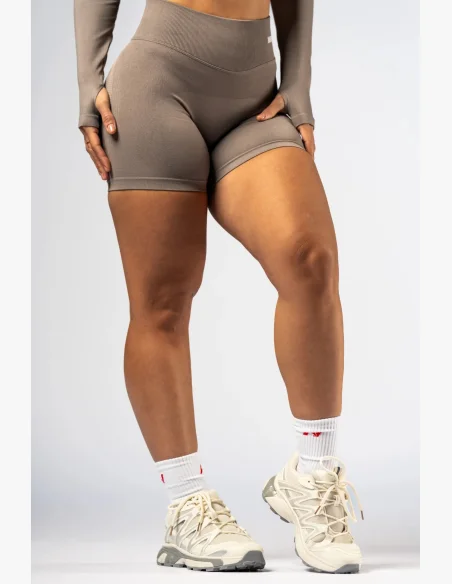 NEBBIA High-waist push-up nohavičky POWER béžové