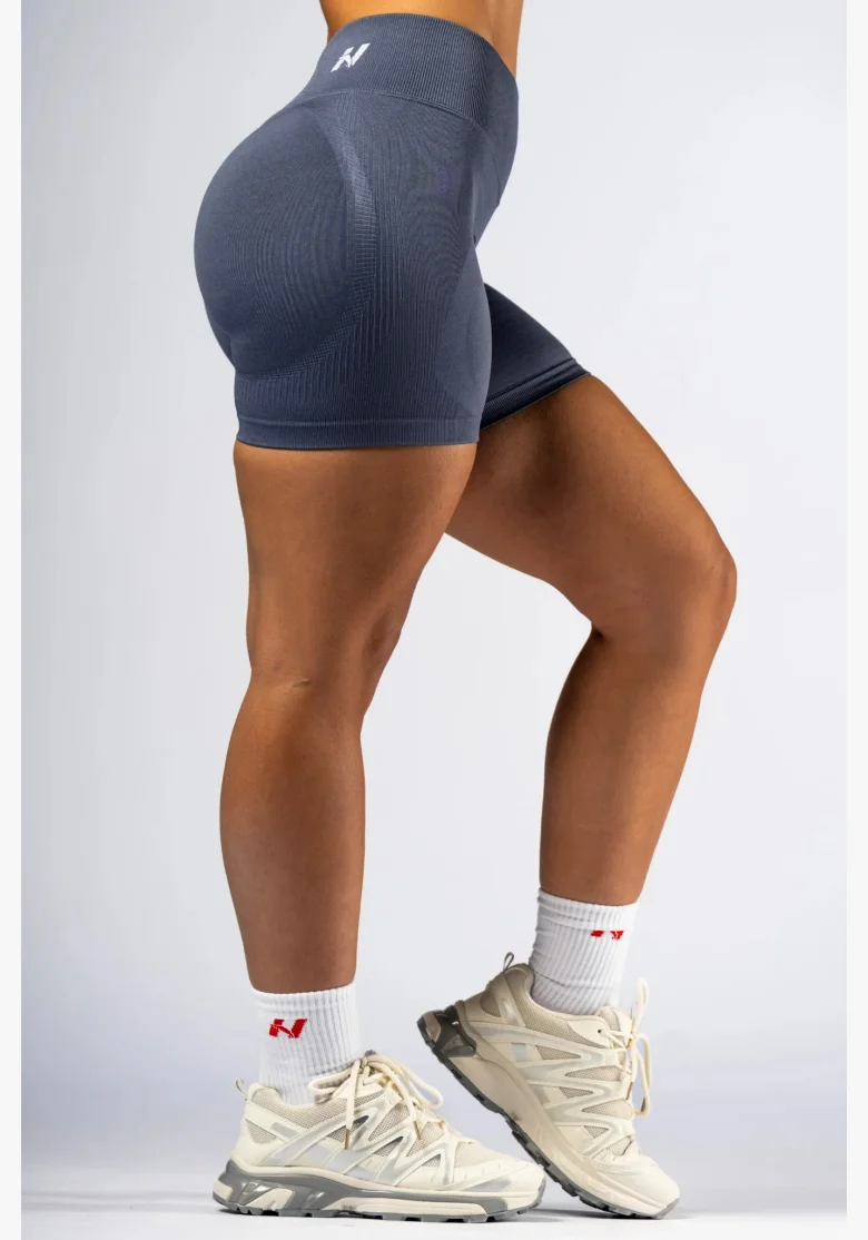 NEBBIA High-waist push-up šortky POWER sivé