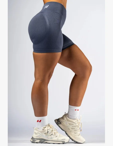 NEBBIA High-waist push-up šortky POWER sivé