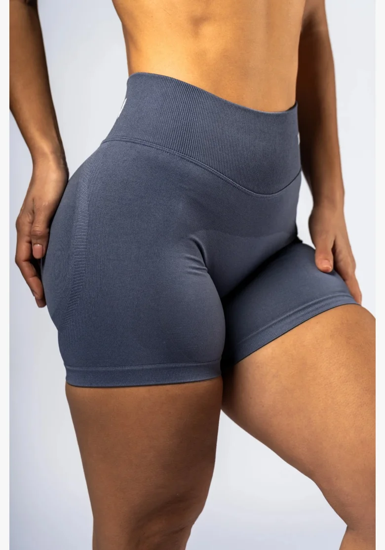 NEBBIA High-waist push-up šortky POWER sivé