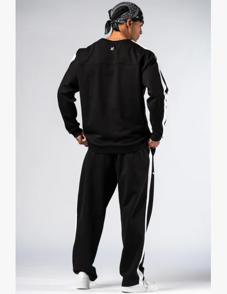 NEBBIA Relaxed fit mikina POWER čierna