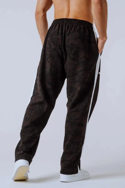 NEBBIA Relaxed fit tepláky POWER camo tmavé 2