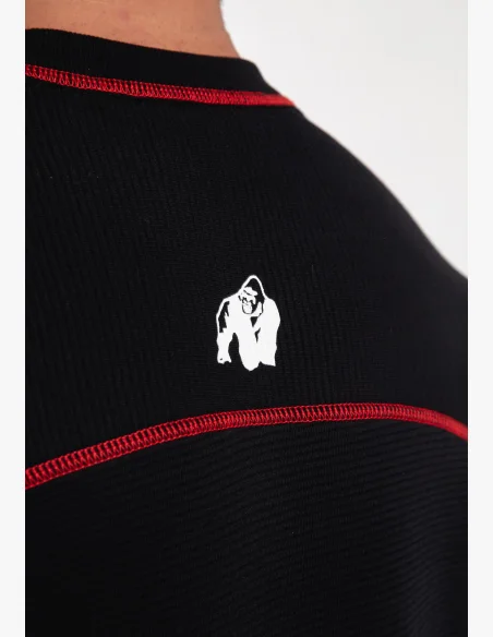 Gorilla Wear Pánske oversized tričko Finley - čierna/červená