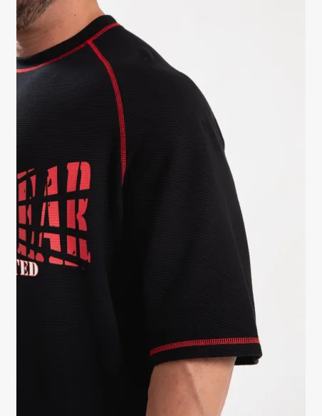 Gorilla Wear Pánske oversized tričko Finley - čierna/červená