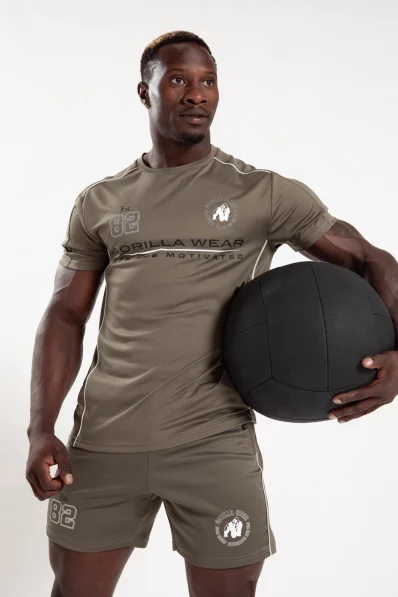 Gorilla Wear pánske tričko Broxton – army zelená
