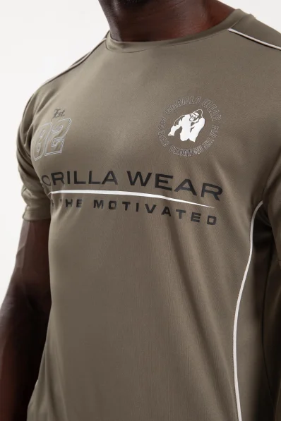 Gorilla Wear pánske tričko Broxton – army zelená 2