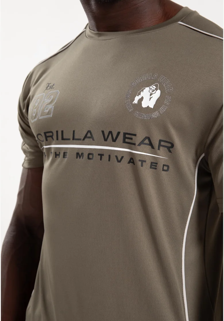 Gorilla Wear pánske tričko Broxton – army zelená