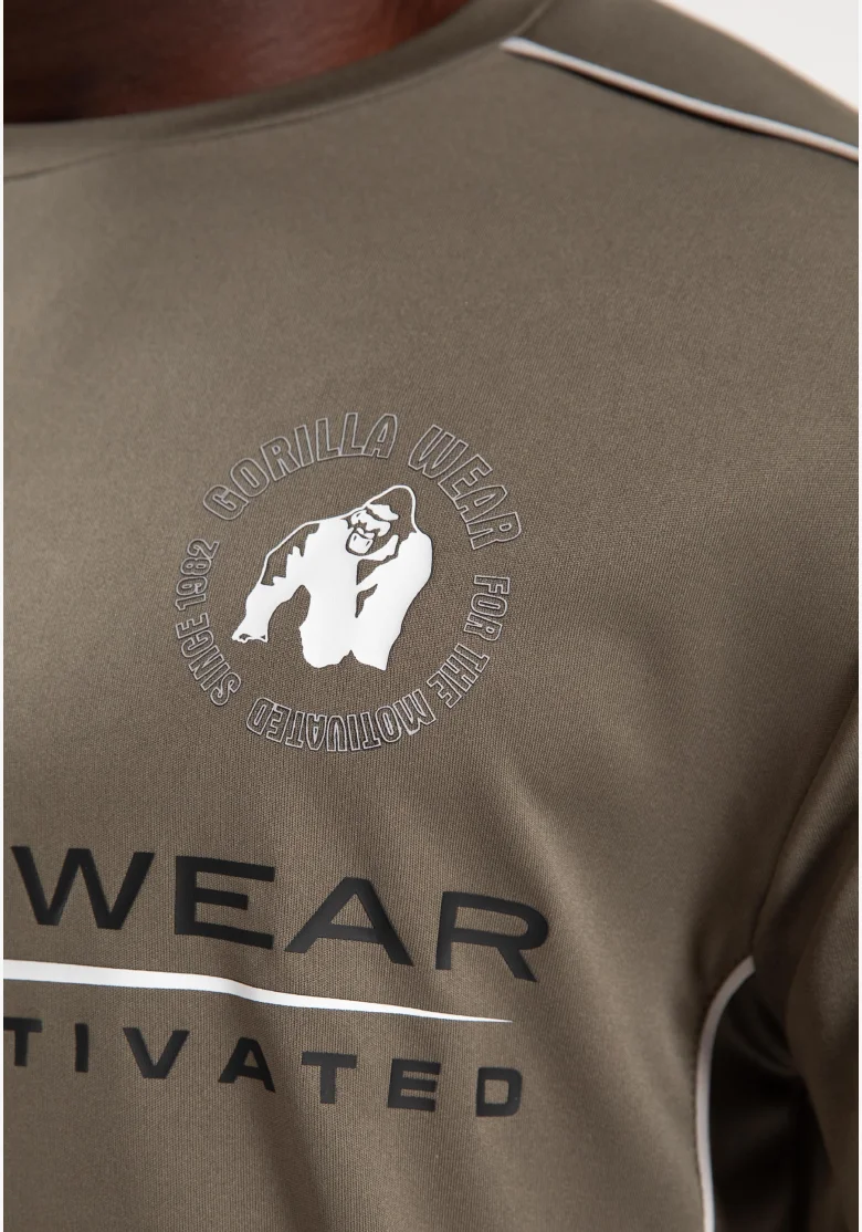 Gorilla Wear pánske tričko Broxton – army zelená