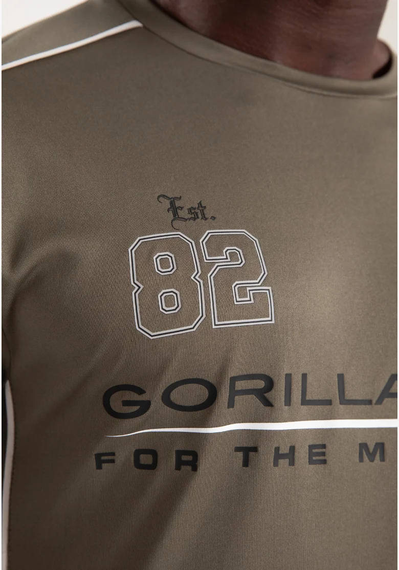 Gorilla Wear pánske tričko Broxton – army zelená