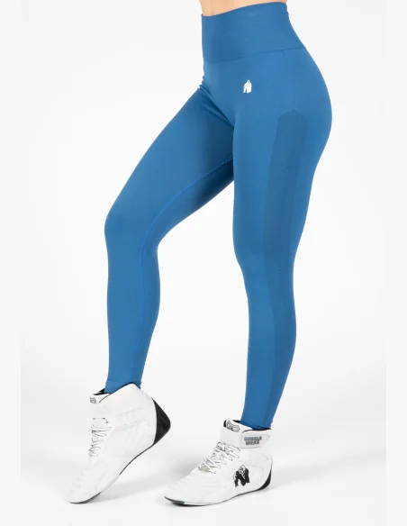 Gorilla Wear Dámske seamless legíny Hilton – modrá