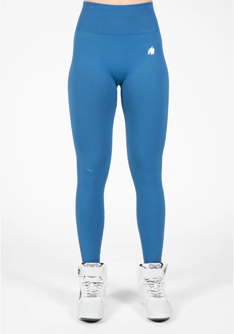 Gorilla Wear Dámske seamless legíny Hilton – modrá