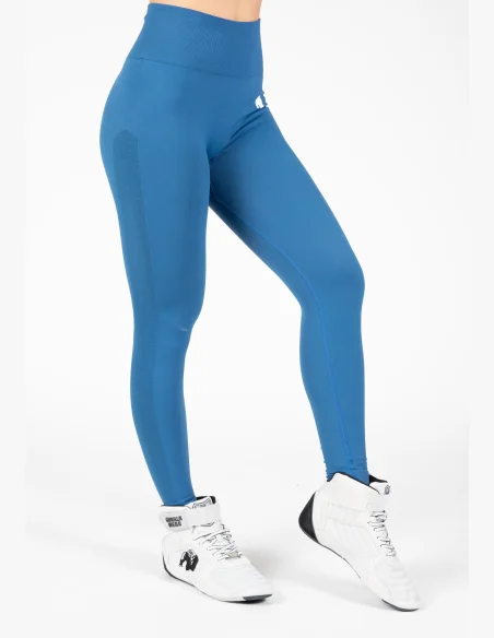 Gorilla Wear Dámske seamless legíny Hilton – modrá