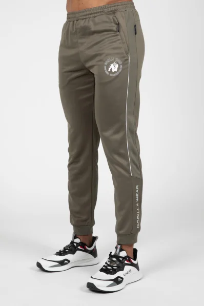 Gorilla Wear Pánske tepláky Broxton - armádne zelená 2