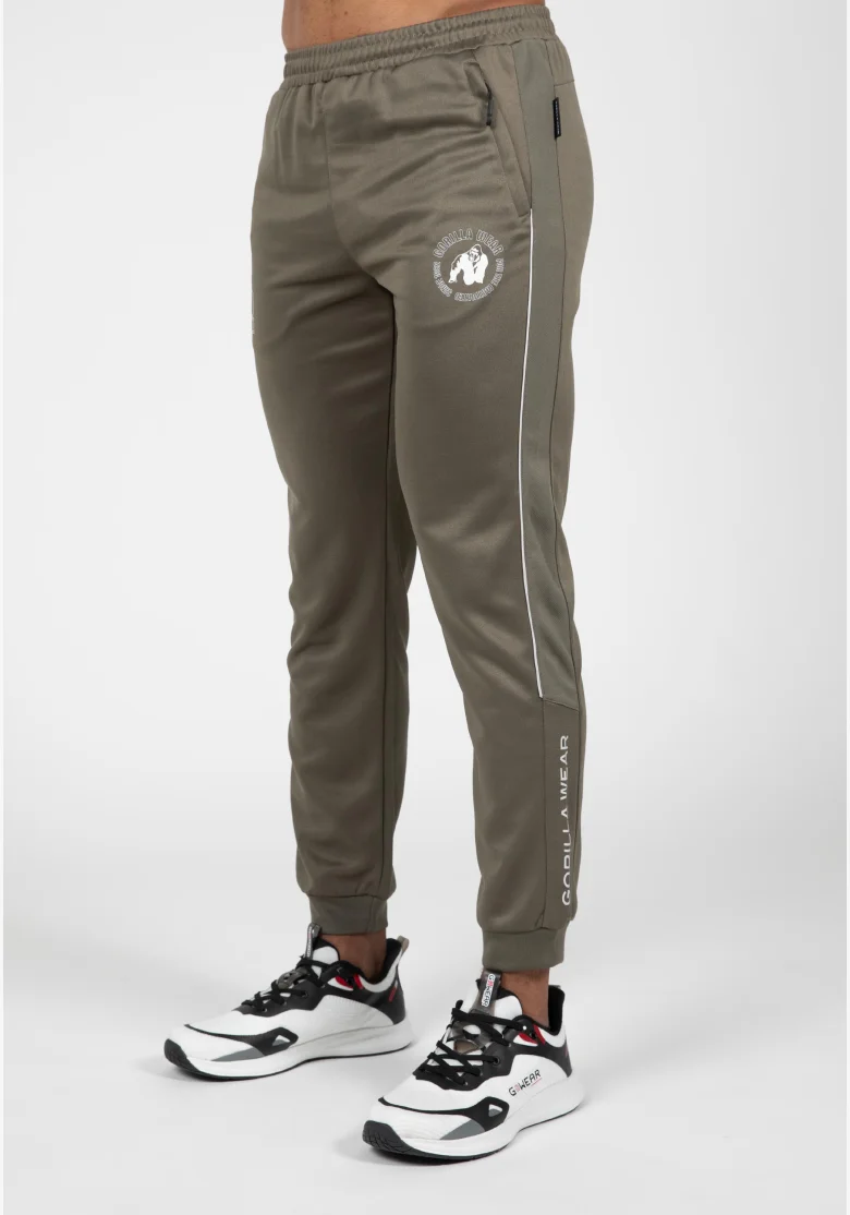 Gorilla Wear Pánske tepláky Broxton - armádne zelená