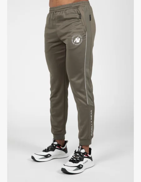 Gorilla Wear Pánske tepláky Broxton - armádne zelená
