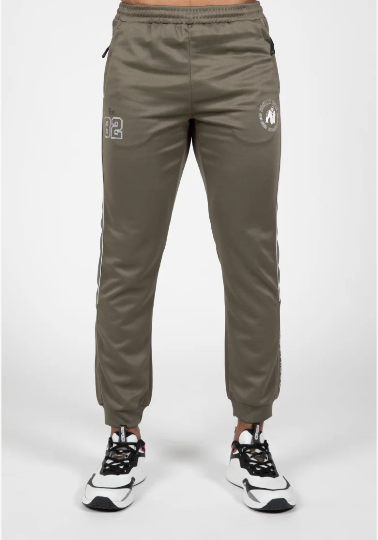 Gorilla Wear Pánske tepláky Broxton - armádne zelená