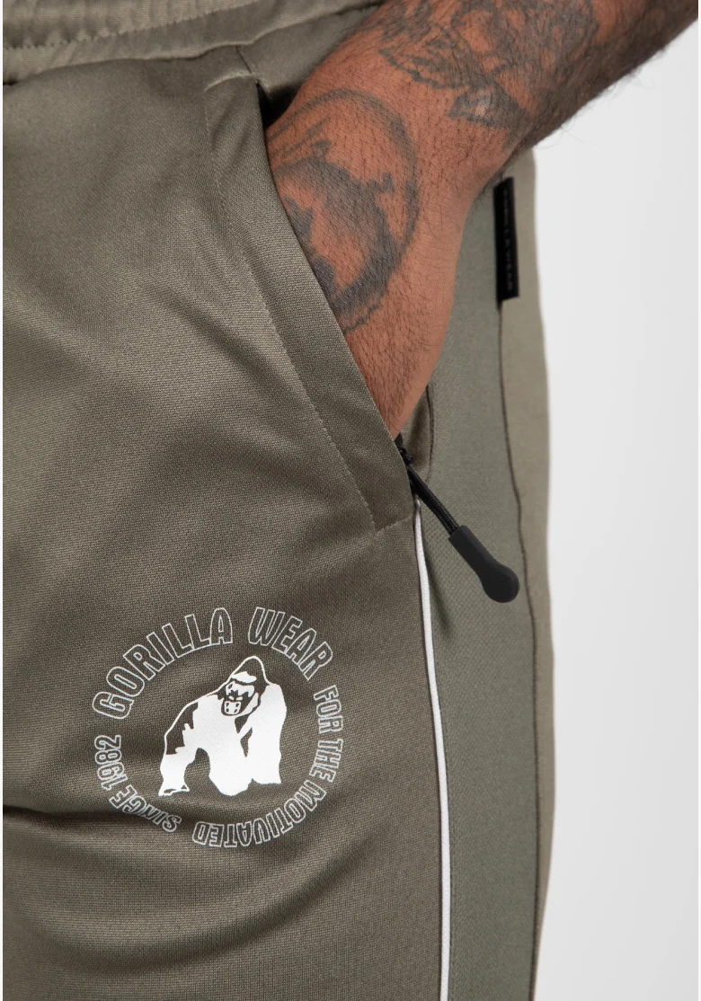 Gorilla Wear Pánske tepláky Broxton - armádne zelená