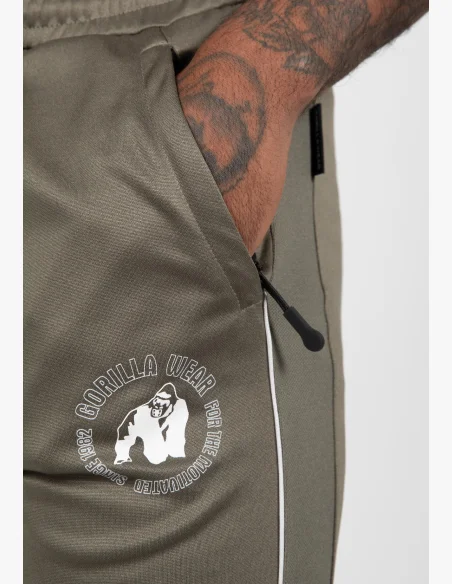 Gorilla Wear Pánske tepláky Broxton - armádne zelená