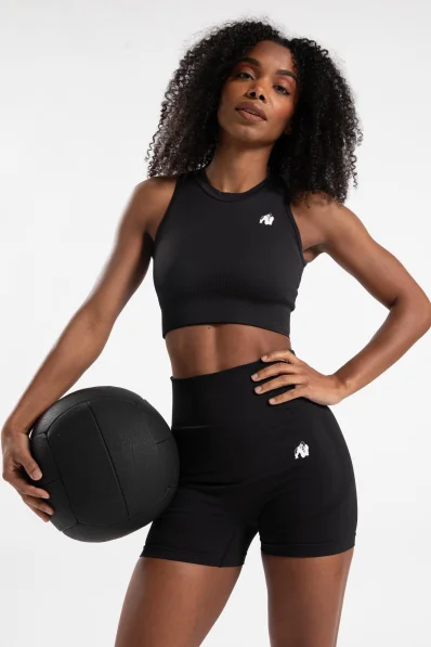 Gorilla Wear dámsky crop top Olivia – čierny