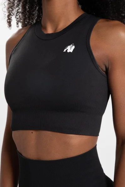 Gorilla Wear dámsky crop top Olivia – čierny 2