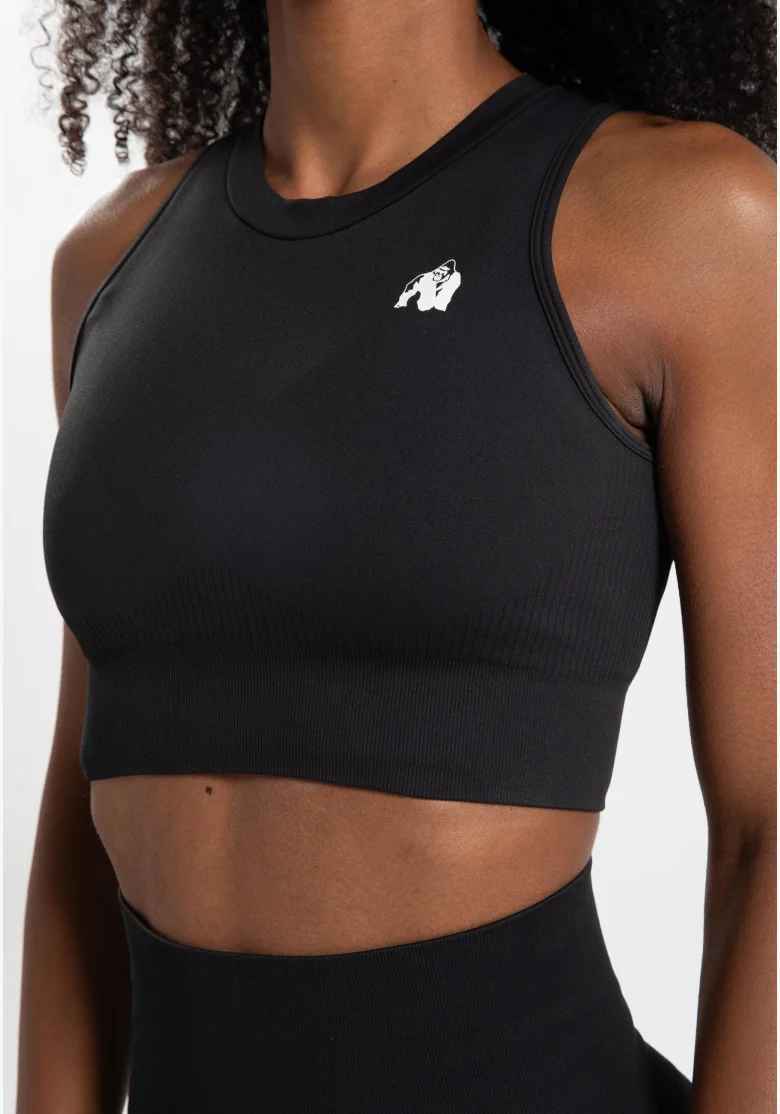 Gorilla Wear dámsky crop top Olivia – čierny