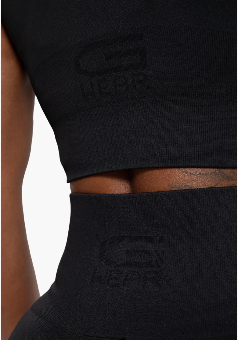 Gorilla Wear dámsky crop top Olivia – čierny