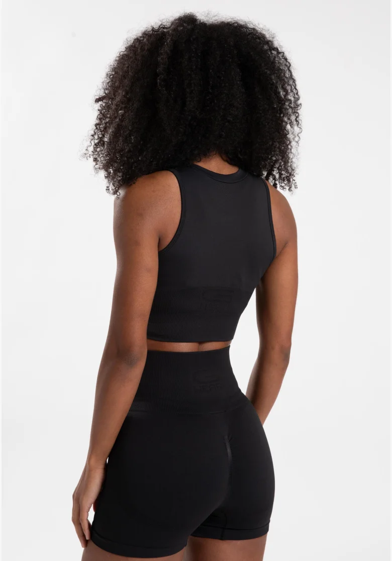Gorilla Wear dámsky crop top Olivia – čierny