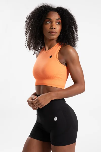 Gorilla Wear dámsky crop top Olivia - broskyňová