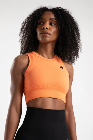 Gorilla Wear dámsky crop top Olivia - broskyňová 2