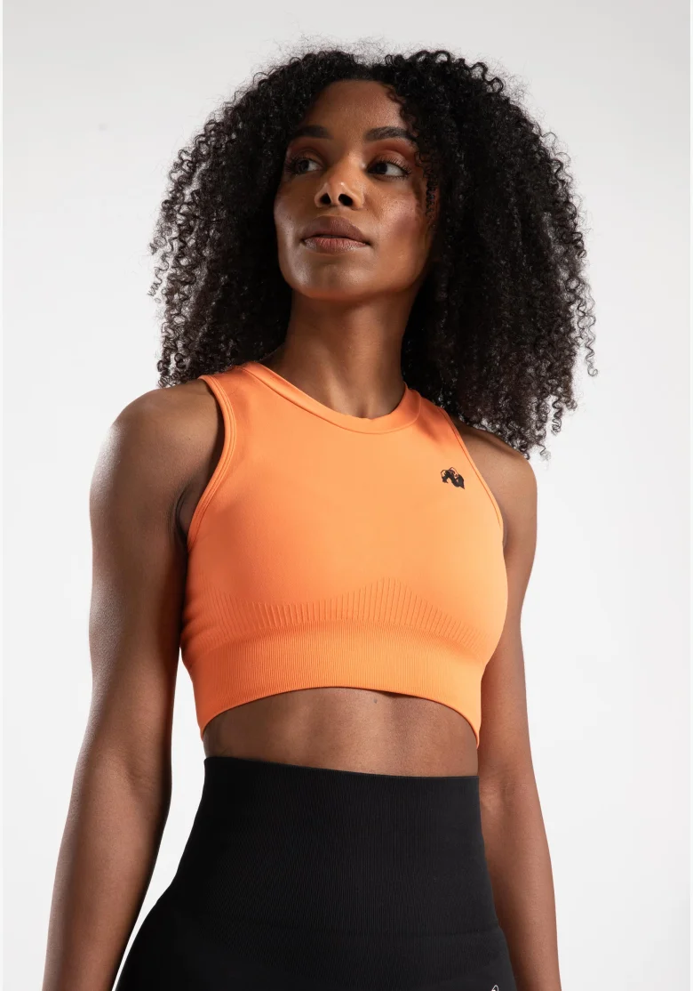 Gorilla Wear dámsky crop top Olivia - broskyňová