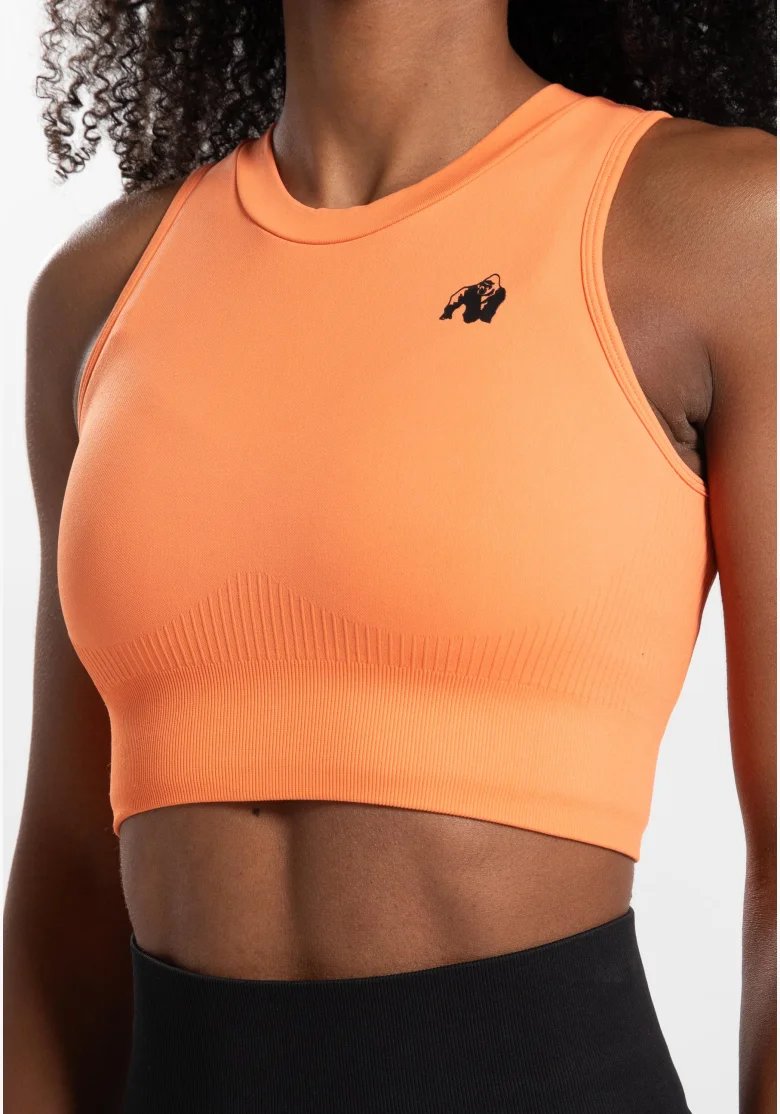 Gorilla Wear dámsky crop top Olivia - broskyňová