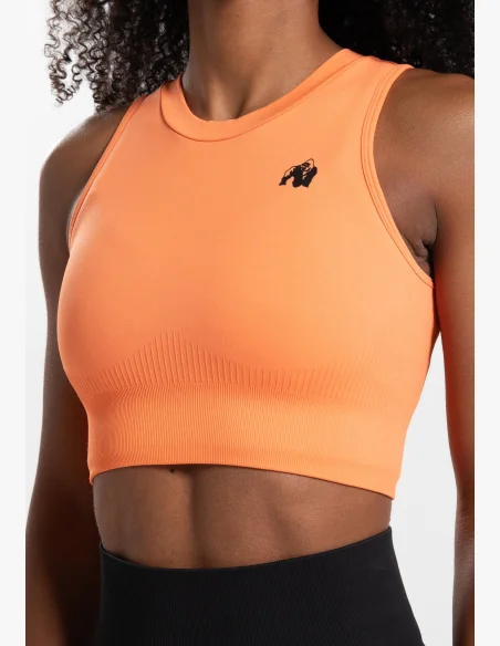 Gorilla Wear dámsky crop top Olivia - broskyňová
