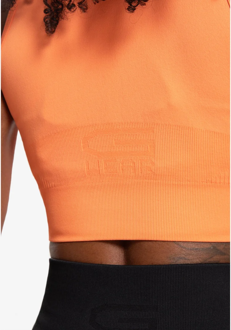 Gorilla Wear dámsky crop top Olivia - broskyňová