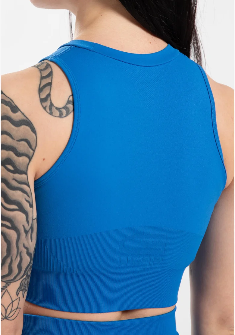 Gorilla Wear dámsky crop top Olivia – modrý
