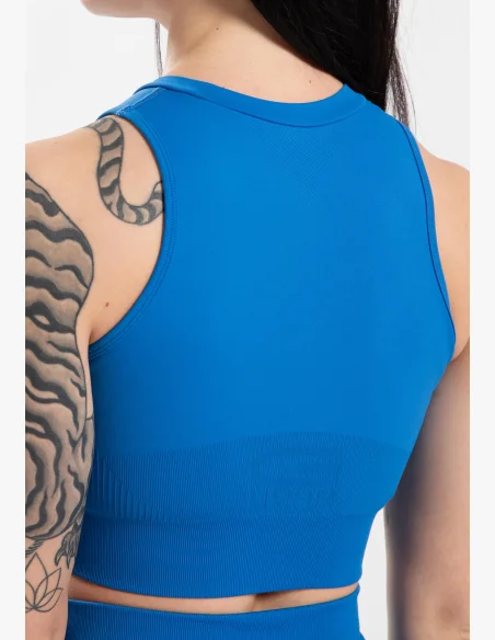 Gorilla Wear dámsky crop top Olivia – modrý