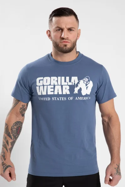 Gorilla Wear pánske tričko Classic - Coronet modrá