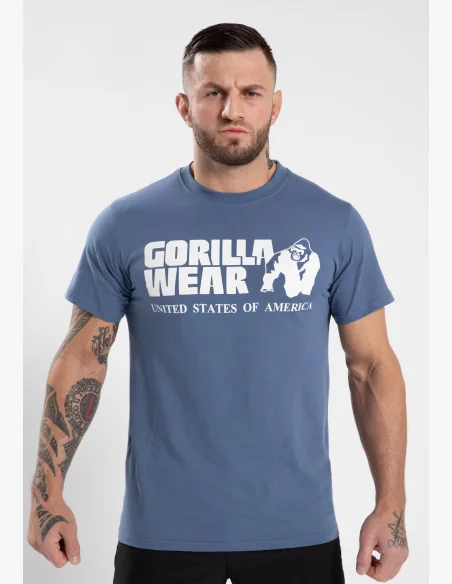 Gorilla Wear pánske tričko Classic - Coronet modrá
