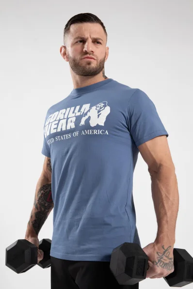 Gorilla Wear pánske tričko Classic - Coronet modrá 2