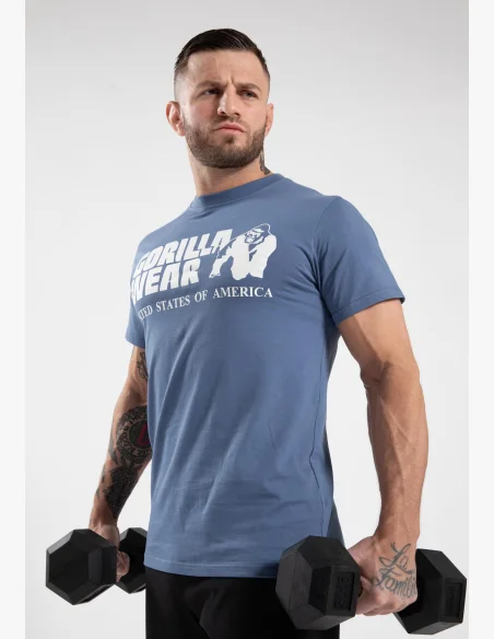 Gorilla Wear pánske tričko Classic - Coronet modrá