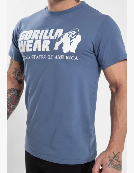 Gorilla Wear pánske tričko Classic - Coronet modrá