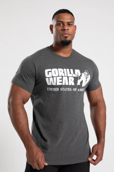 Gorilla Wear pánske tričko Classic – Tmavo sivá