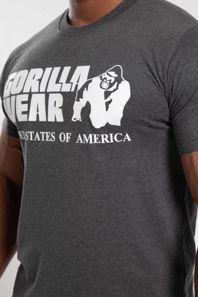 Gorilla Wear pánske tričko Classic – Tmavo sivá 2