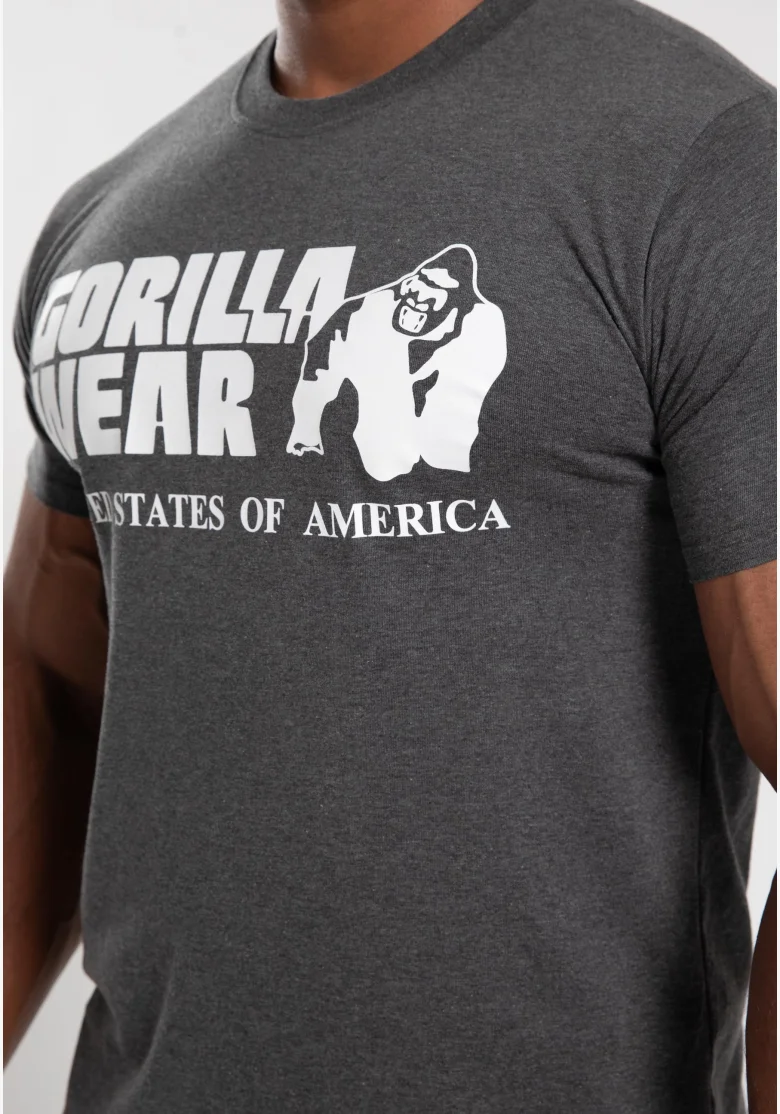 Gorilla Wear pánske tričko Classic – Tmavo sivá