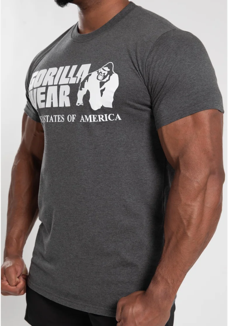Gorilla Wear pánske tričko Classic – Tmavo sivá