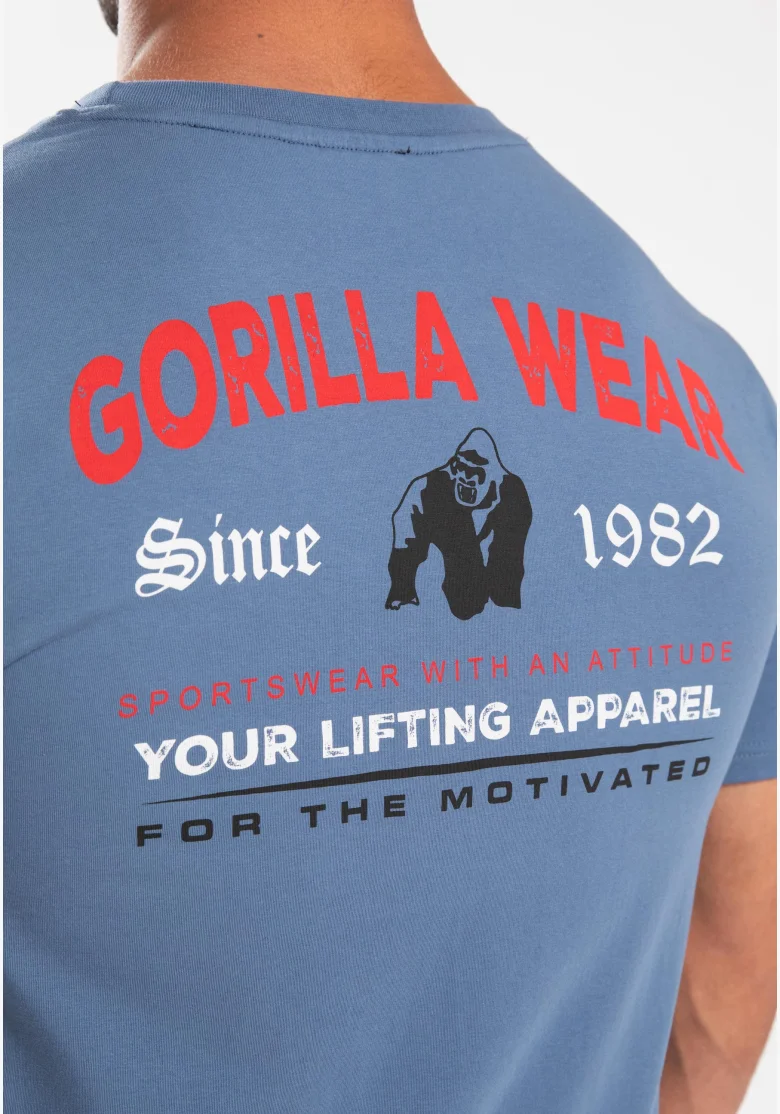 Gorilla Wear pánske tričko Warren – modré