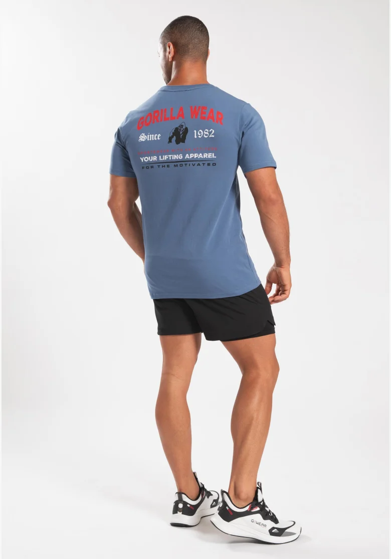 Gorilla Wear pánske tričko Warren – modré