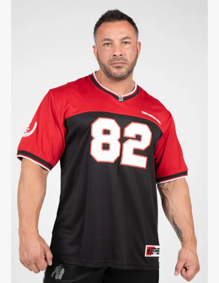 Gorilla Wear pánsky dres Trenton Football Jersey čierna/ červená