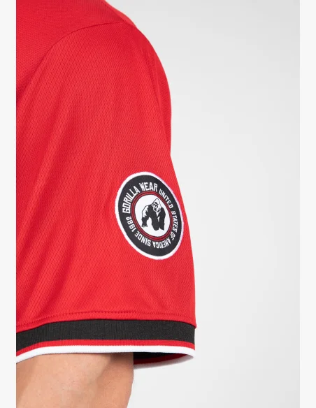 Gorilla Wear pánsky dres Trenton Football Jersey čierna/ červená