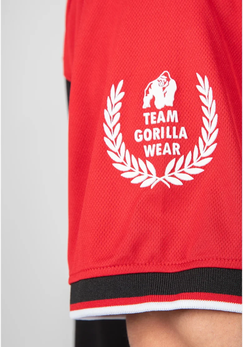 Gorilla Wear pánsky dres Trenton Football Jersey čierna/ červená